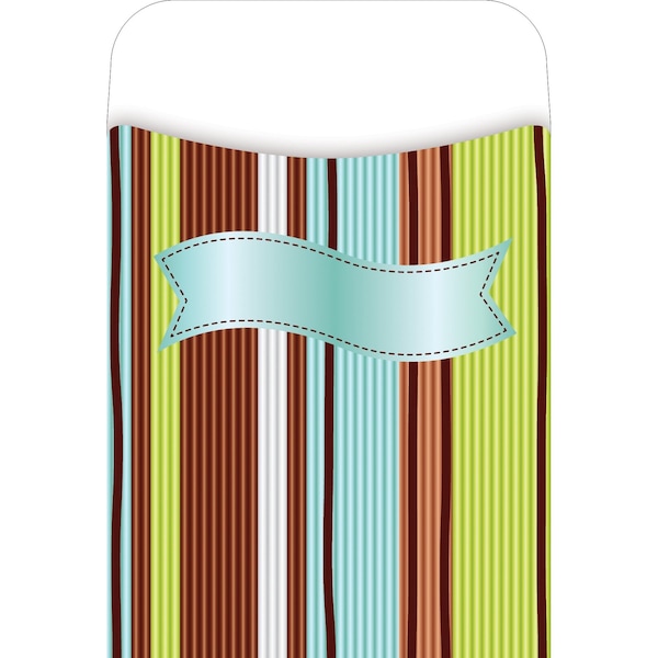 Barker Creek Ribbon by the Yard Peel & Stick Library Pockets, 30/Pack 1230 - main